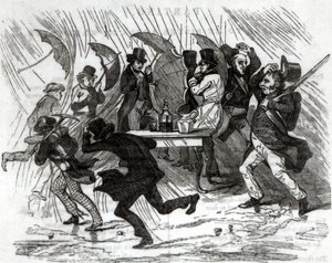 Går rundt om hornet, 1849 af American School