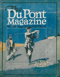 Golf, forside af DuPont Magazine, maj-juni 1921 af American School