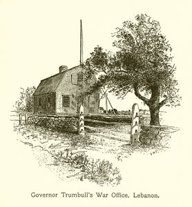 Guvernør Trumbulls krigskontor, Libanon, Connecticut af American School