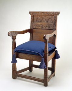 Great Chair, Essex County, Massachusetts, 1640-85 (hvid eg) af American School