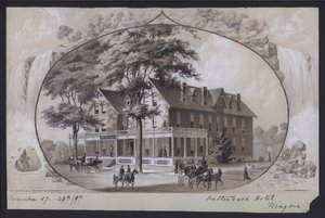 Hotel Kaltenbach, Niagara, New York, USA, ca. 1897 (litografi) af American School