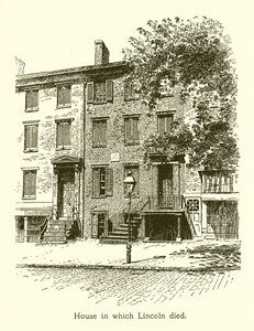 Hus, hvor Lincoln døde, Abraham Lincoln