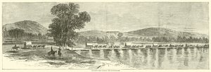 Howards korps krydser Chattahoochee, juli 1864 af American School