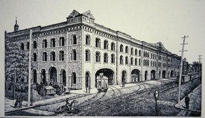 Hudson River Railroad Terminal, New York City af American School