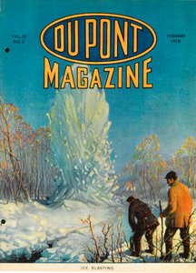 Ice Blasting, forside af DuPont Magazine, februar 1919 af American School