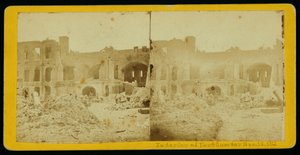 Det indre af Fort Sumter af American School
