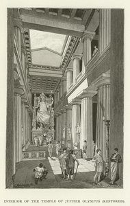 Interiør af Jupiter Olympus-templet, restaureret af American School
