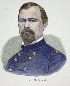 Irvin McDowell (1818-85) (farvet gravering) af American School