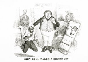 John Bull gør en opdagelse (litho) af American School