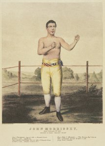 John Morrissey, fra et moderne tryk (farve litho) af American School