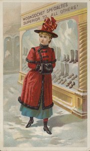 Lady Window Shopping i sne