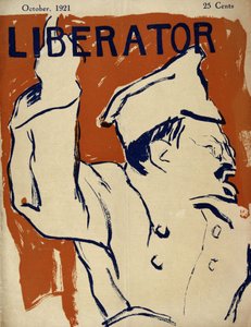Leon Trotsky (Trotskij) (1879-1940) - i "Liberator" i oktober 1921 af American School