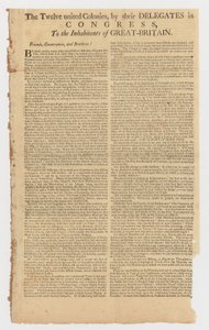 Brev fra de tolv forenede kolonier til indbyggerne i Storbritannien af American School