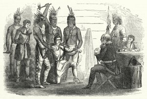 Løjtnant Boyd før oberst Butler, en hændelse af vild overbærenhed og civiliseret vindictiveness (gravering) af American School