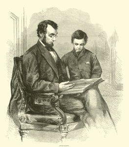 Lincoln derhjemme, april 1865 af American School
