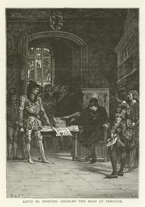 Ludvig XI møder Karl den Dristige i Peronne af American School