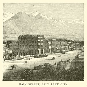 Main Street, Salt Lake City (gravering) af American School