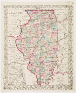 Kort over Illinois af American School