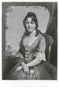 Martha Jefferson Randolph (kobberstik) af American School