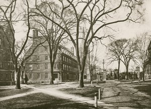 Massachusetts Hall, Harvard University, Cambridge (fotogravure) af American School