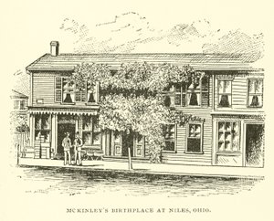 McKinleys fødested i Niles, Ohio af American School