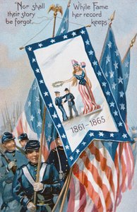 Memorial Day postkort, ca. 1900 (farve litho) af American School