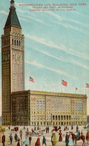 Metropolitan Life Building, New York, ca. 1909-13 af American School