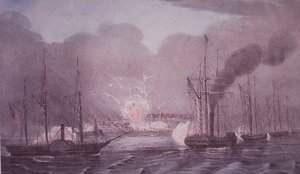 Mexicansk-amerikansk krig (1846-48), amerikansk flåde bombarderede Veracruz af American School