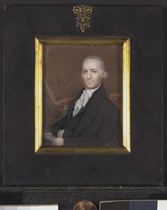 Miniatureportræt af Samuel Osgood, ca. 1789 (w/c på elfenben) af American School