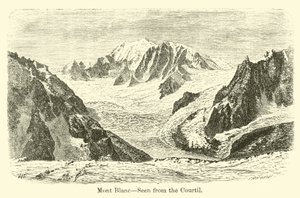 Mont Blanc, set fra Courtil af American School