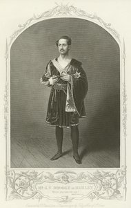 Mr G V Brooke som Hamlet, Akt III, Scene II af American School