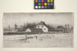 München fra Marsfeld (radering) af American School