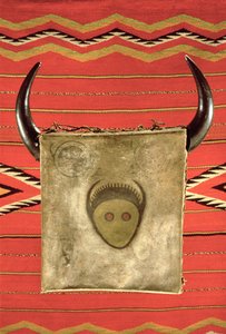 Navajo buffalo moon tæppe, fra Arizona (uld) af American School