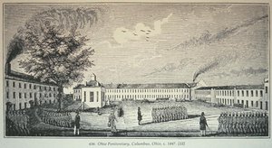Ohio Penitentiary, Columbus, Ohio, ca. 1847 (gravering) af American School