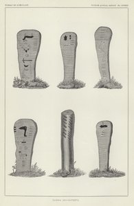 Ojibwa Grave-Posts af American School