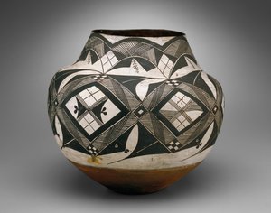 Pot, Haaku, Acoma Pueblo (keramik) af American School