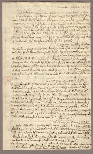 Side 1, Brev fra Abigail Adams til John Adams, 31. marts - 5. april 1776 (blæk på papir) af American School