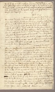 Side 3, Brev fra Abigail Adams til John Adams, 31. marts - 5. april 1776 (blæk på papir) af American School