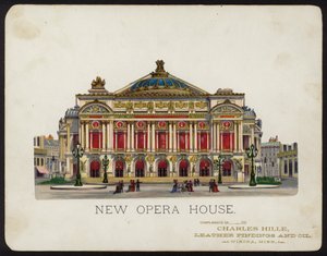 Palais Garnier operahus, Paris, Frankrig (chromolitho) af American School