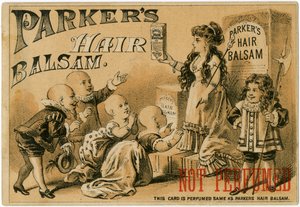 Parkers Hair Balsam [trade card] (farve litho [trade card]) af American School
