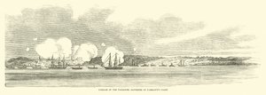 Passage af Vicksburg Batteries af Farraguts flåde, juni 1862 af American School