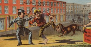Politimand anholder tyv af American School