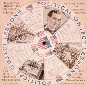 Political Object Lessons, Amerikansk præsidentkampagneplakat for William McKinley (1843-1901) ca. 1897
