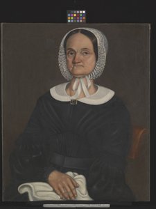 Portræt af Sally Montgomery (olie på lærred) af American School
