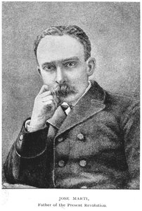 Portræt af Jose Marti (1853-95) fra The Story of Cuba af Murat Halstead, udgivet 1898 af American School