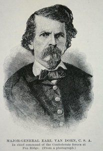 Portræt af generalmajor Earl Van Dorn (litho) af American School