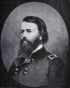 Portræt af generalmajor John Pope (litho) af American School