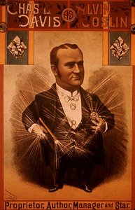 Plakat, der reklamerer for Chas L. Davis som Alvin Joslin (farve litho) af American School