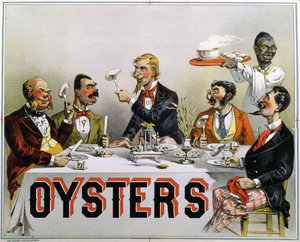 Plakat reklame for østers