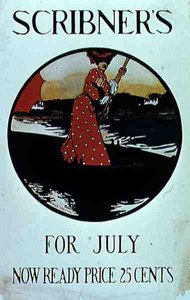 Plakat, der reklamerer for juli-udgaven af 